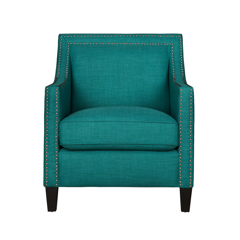 Erica-497-Chair-W/Chrome-Nails-Heirloom-Aqua/Teal-(ISTA-3)