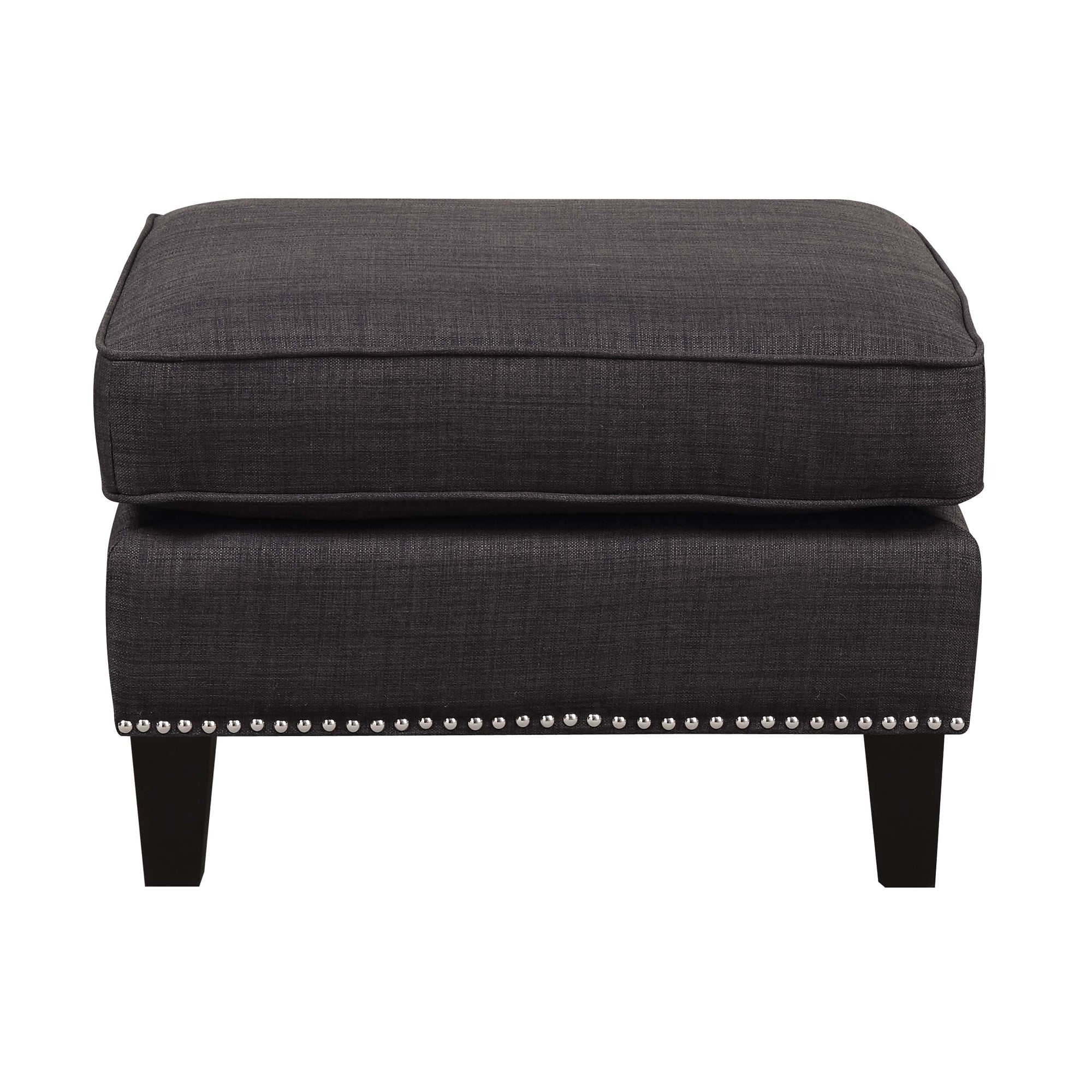 Erica-497-Ottoman-W/Chrome-Nail-Heirloom-Charcoal-(ISTA-3)