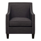 Erica-497-Chair-W/Chrome-Nails-Heirloom-Charcoal-(ISTA-3)