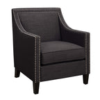 Erica-497-Chair-W/Chrome-Nails-Heirloom-Charcoal-(ISTA-3)
