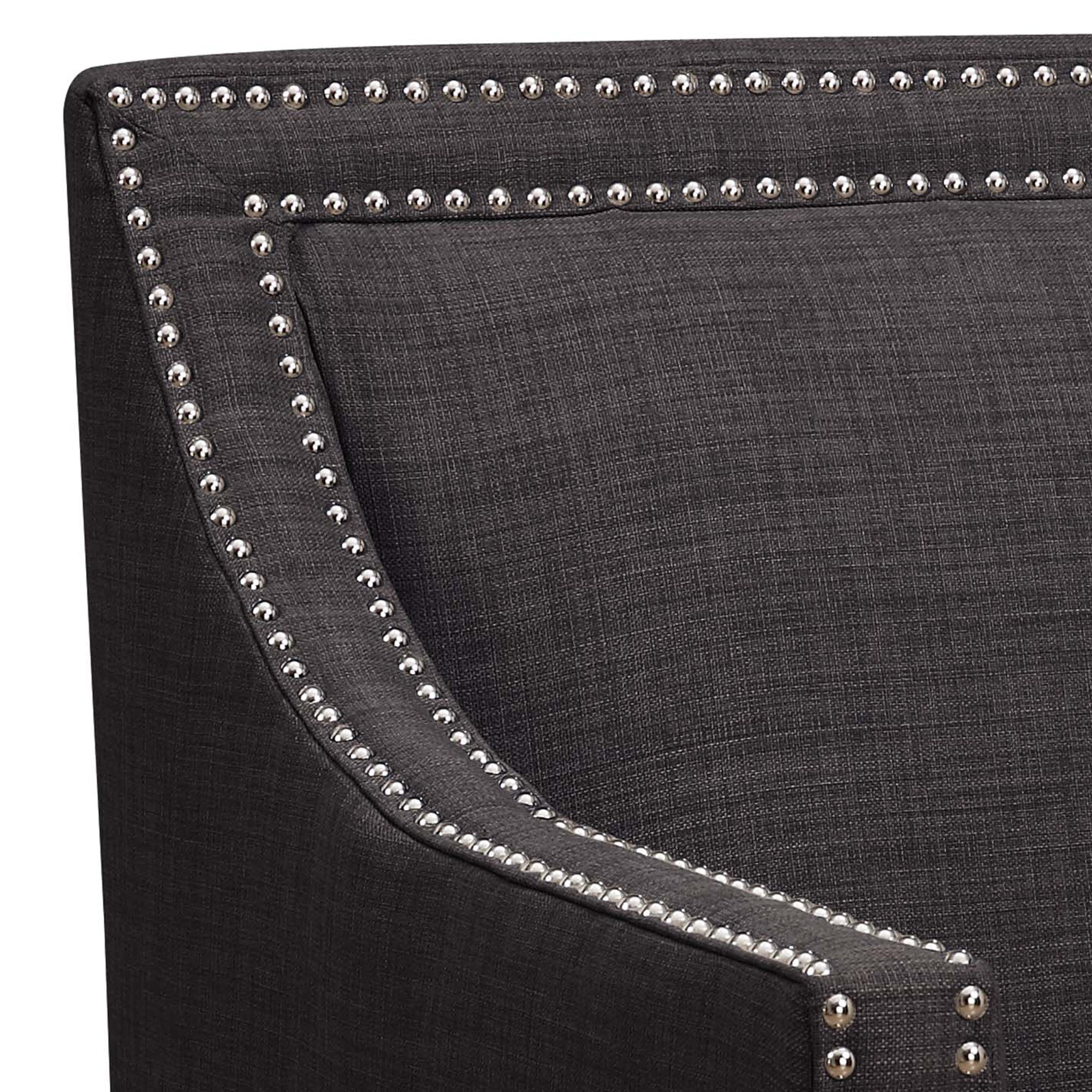 Erica-497-Chair-W/Chrome-Nails-Heirloom-Charcoal-(ISTA-3)