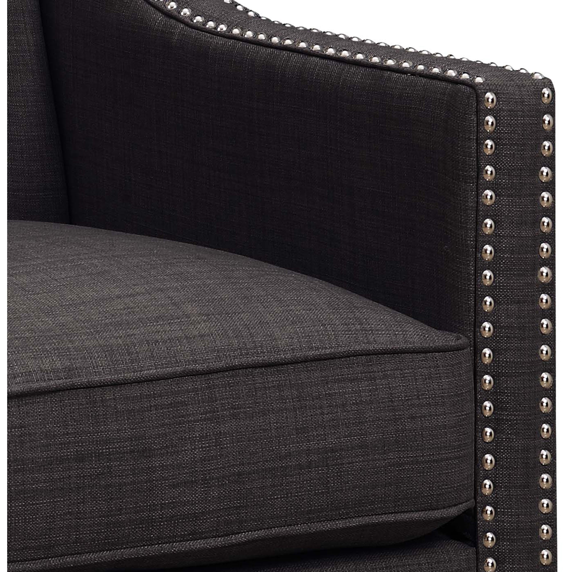 Erica-497-Chair-W/Chrome-Nails-Heirloom-Charcoal-(ISTA-3)