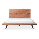 Madagascar Queen Platform Bed Brown