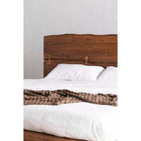 Madagascar Queen Platform Bed Brown