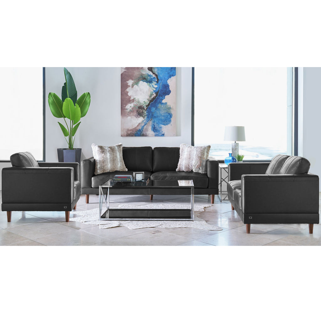 Hampton-Loveseat-in-Fiero-Charcoal-(Top-Grain-/-PVC)