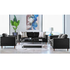 Hampton-Loveseat-In-Fiero-Black--(Top-Grain/PVC)