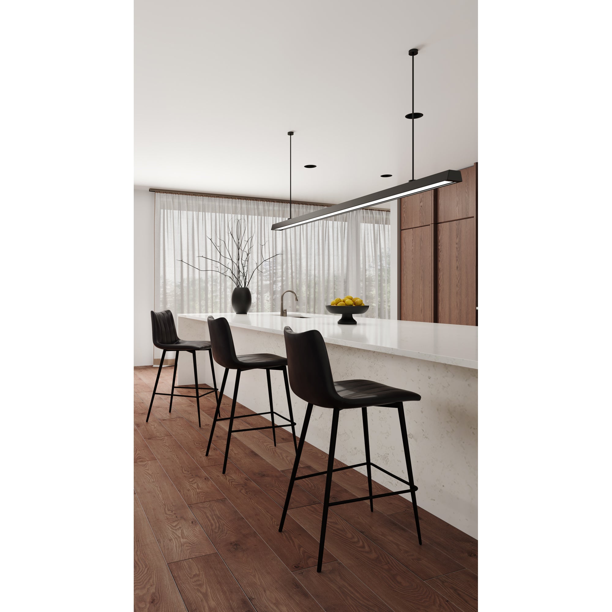 Alibi Bar Stool Matte Black - Set Of Two
