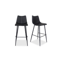 Alibi Bar Stool Matte Black - Set Of Two