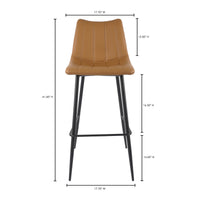 Alibi Bar Stool Tan - Set Of Two