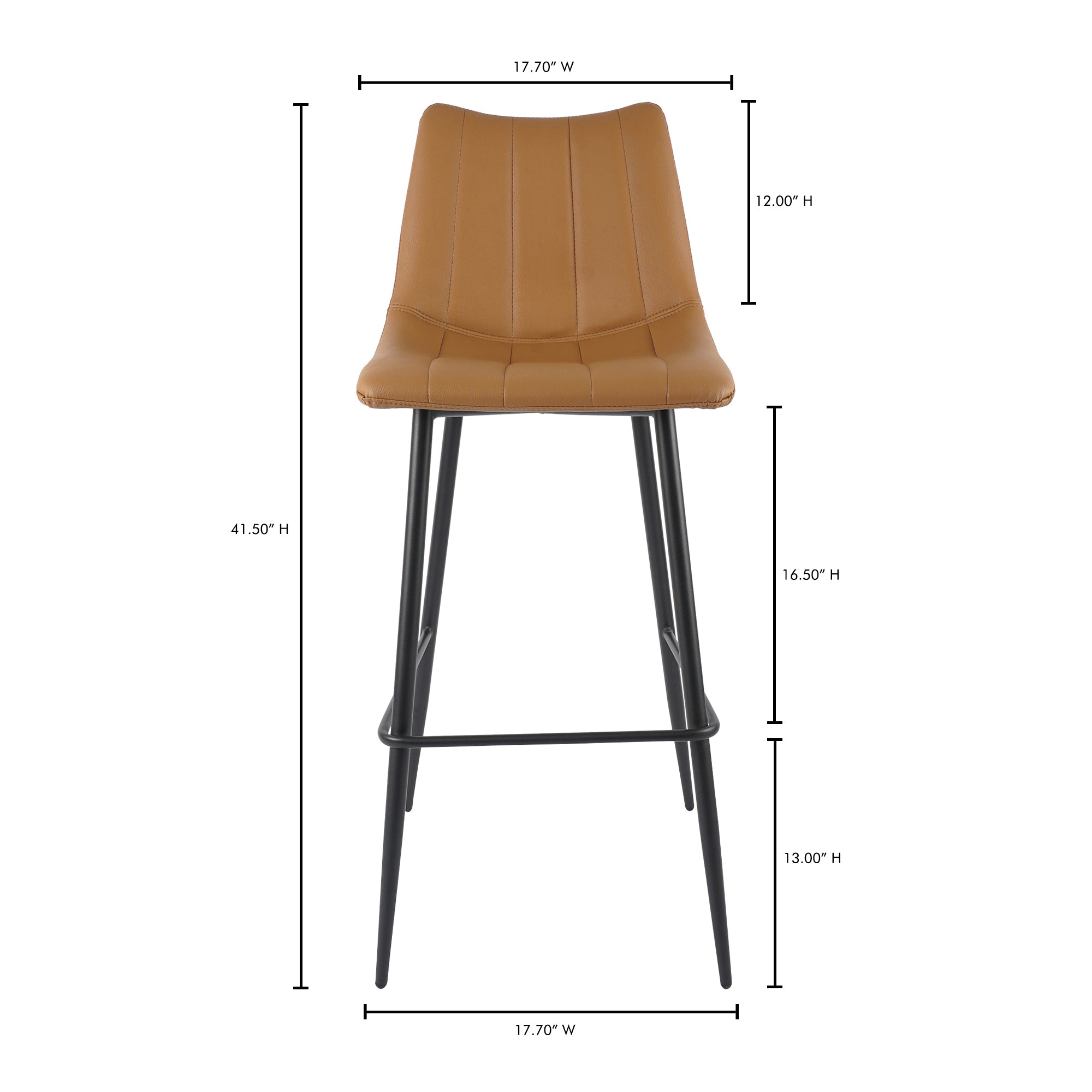 Alibi Bar Stool Tan - Set Of Two