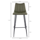 Alibi Bar Stool Dark Green - Set Of Two