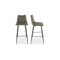 Alibi Bar Stool Dark Green - Set Of Two