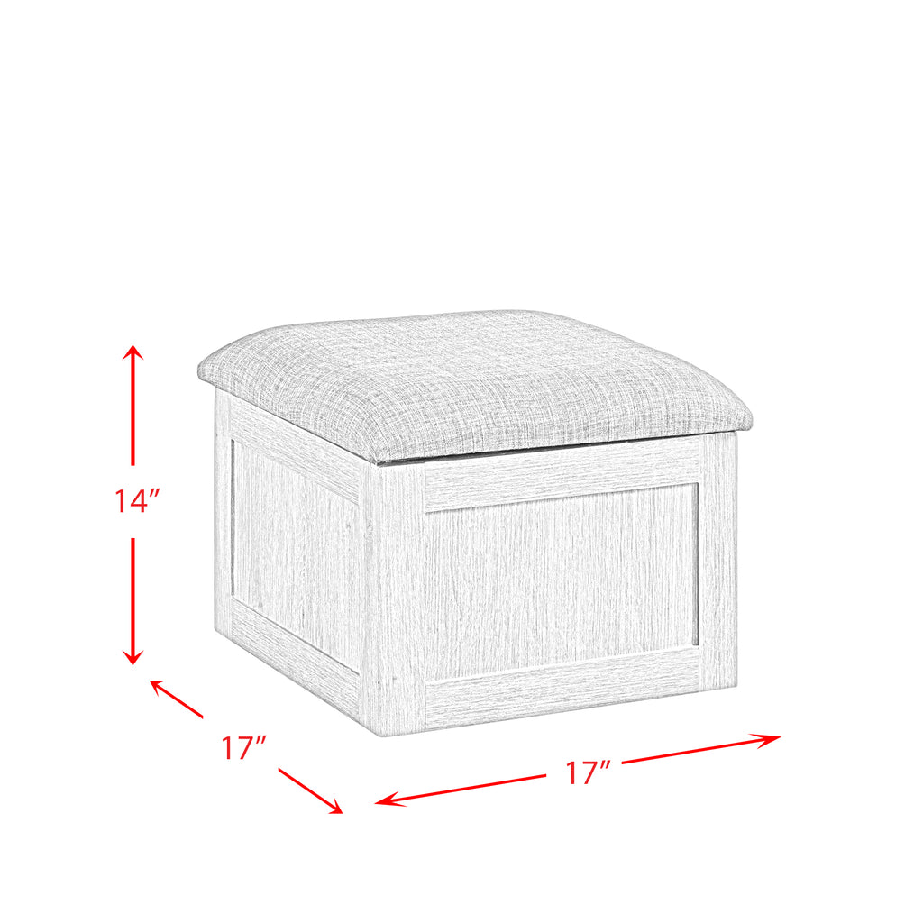 Uster-Coffee-Table-W/Four-storage-Stools-Grey