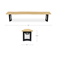 Bent Bench Small Oak