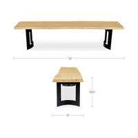 Bent Bench Extra Small Oak