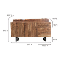 Bent Sideboard 
Brown