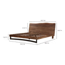 Bent King Size Bed Brown