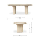 Warby Outdoor Dining Table Beige