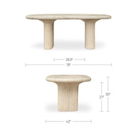 Warby Outdoor Dining Table Beige