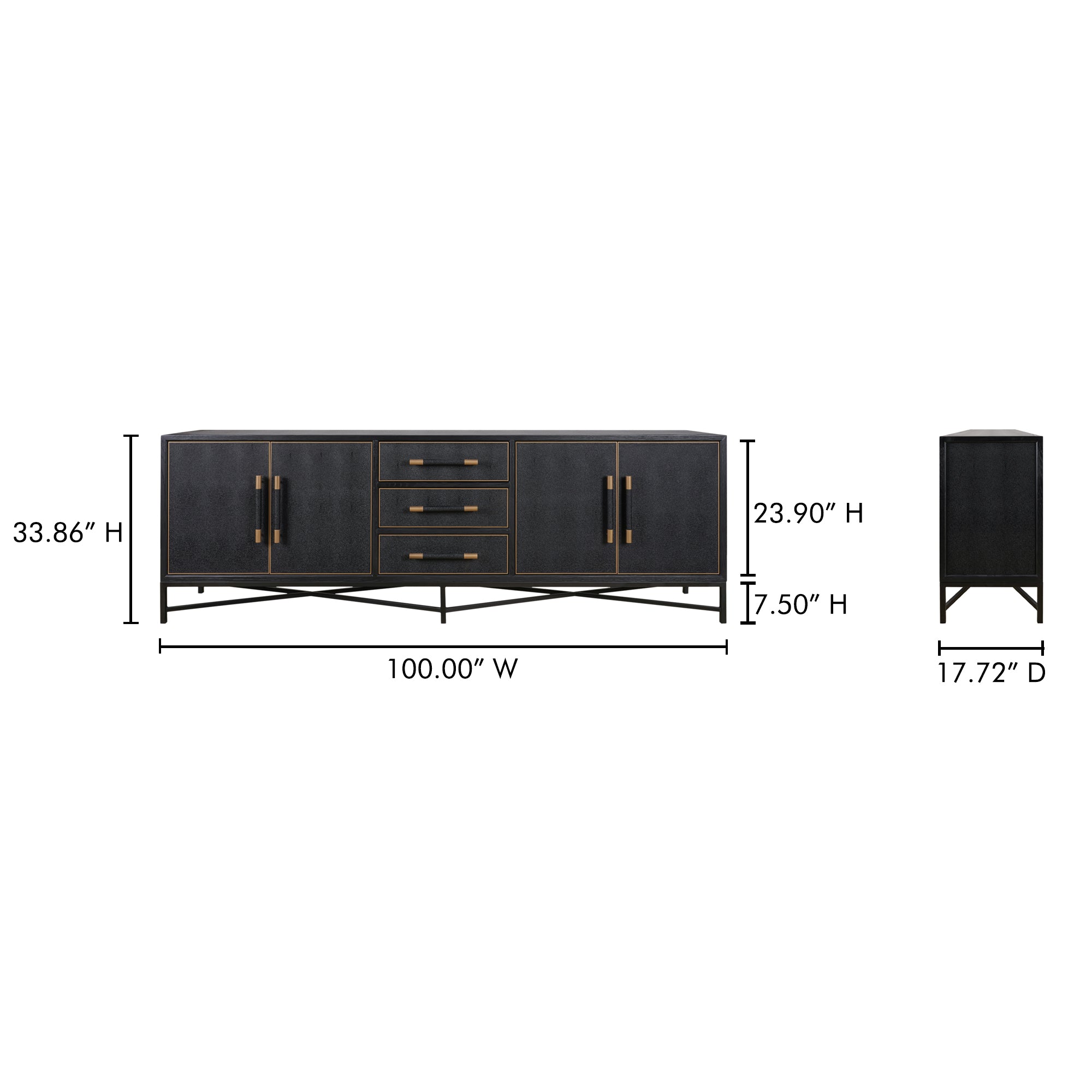 Mako Sideboard Large Black