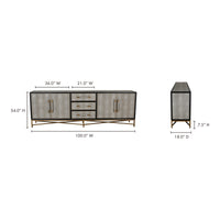 Mako Sideboard Large Grey