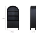 Wilde Display Cabinet Black Oak