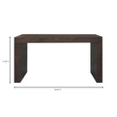 Evander Console Table Rustic Brown