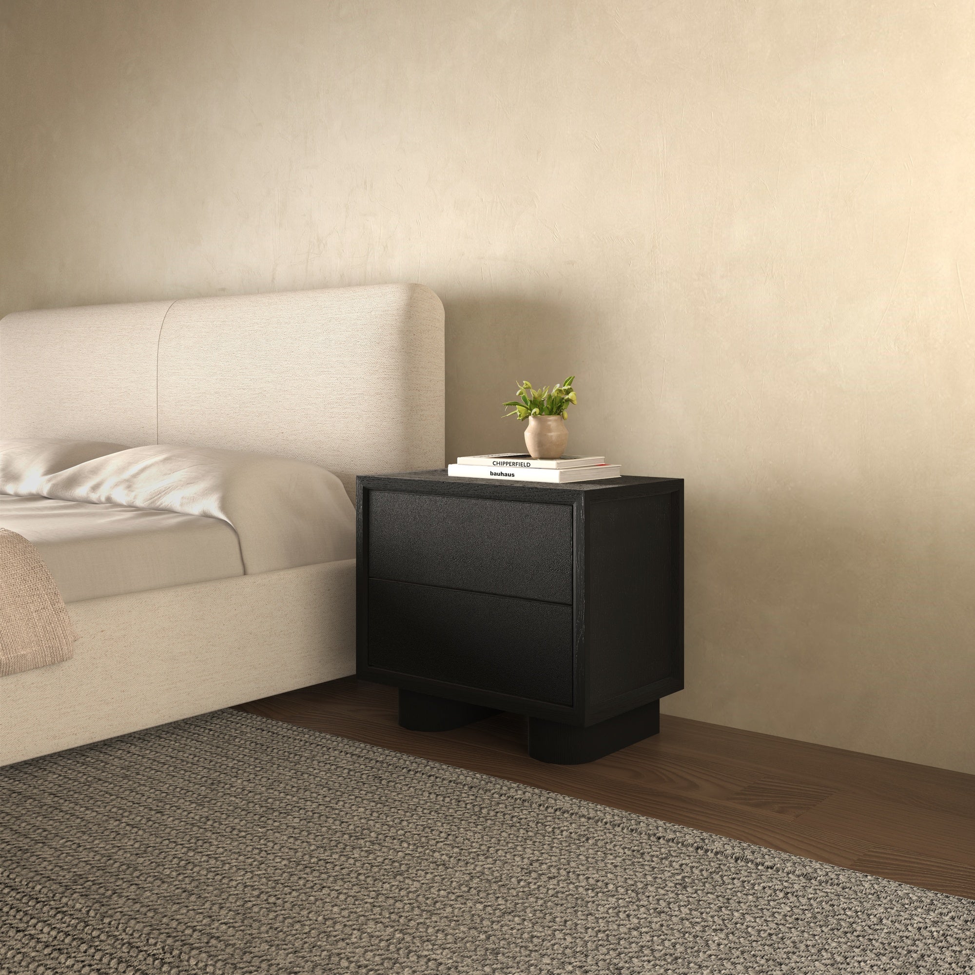 Marcelle Nightstand Black