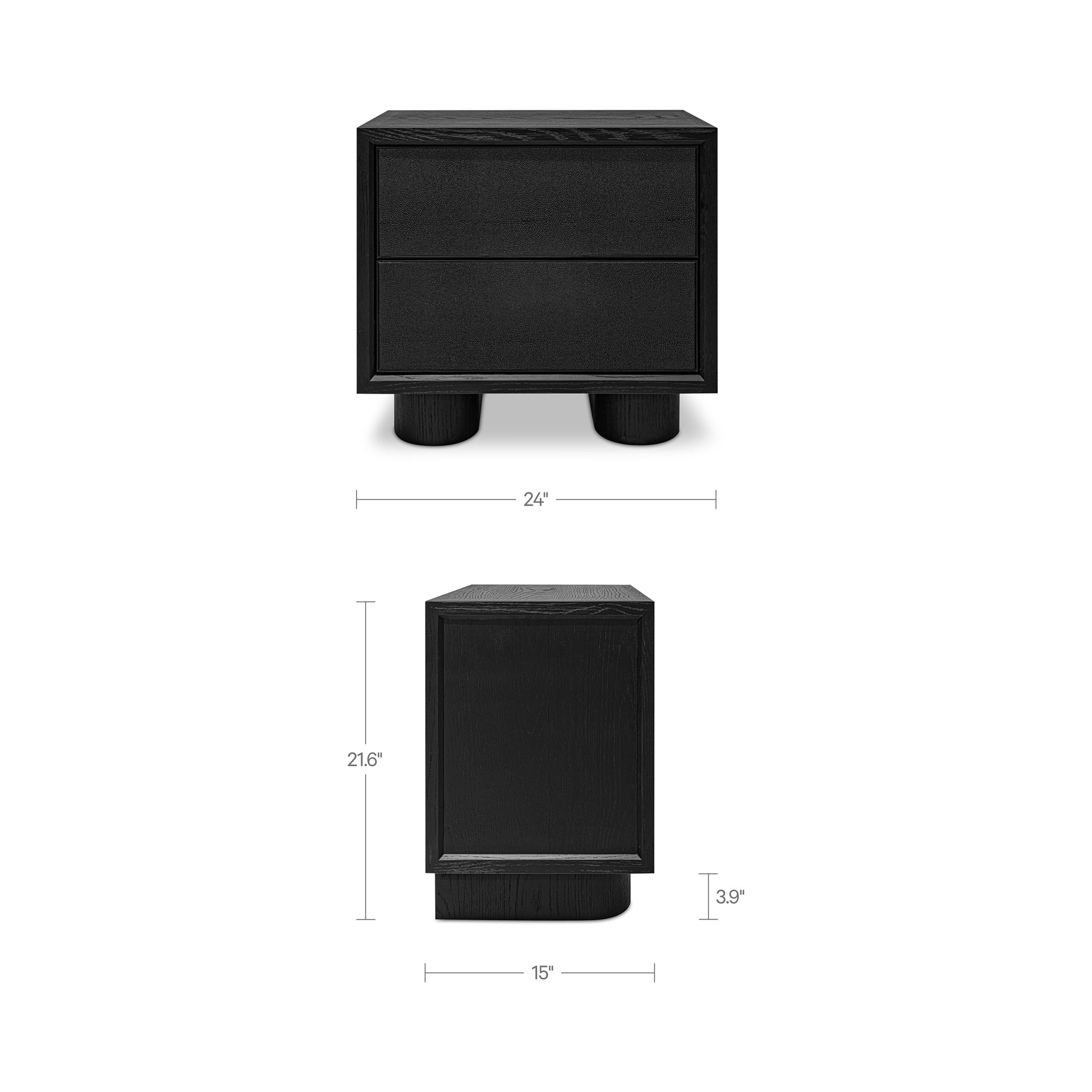 Marcelle Nightstand Black