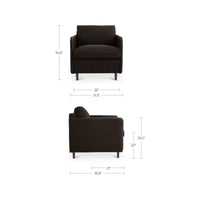 Teller Accent Chair Warm Black