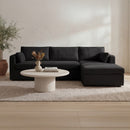 Burrow Sleeper Sectional With Storage Chaise Black Right