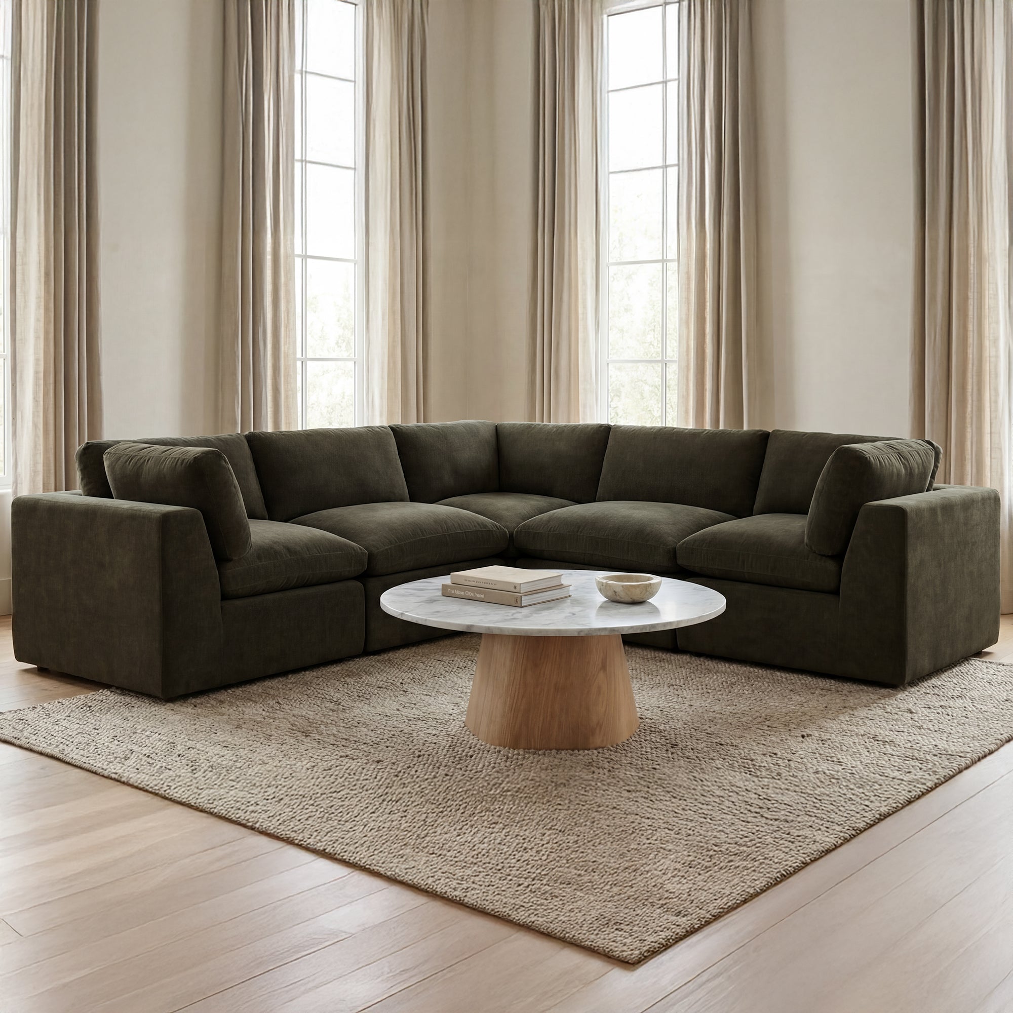Cates Corner Chair Dark Green