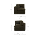 Cates Corner Chair Dark Green