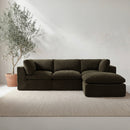 Cates Ottoman Dark Green