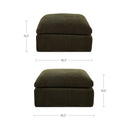Cates Ottoman Dark Green