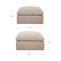 Cates Ottoman Pebble
