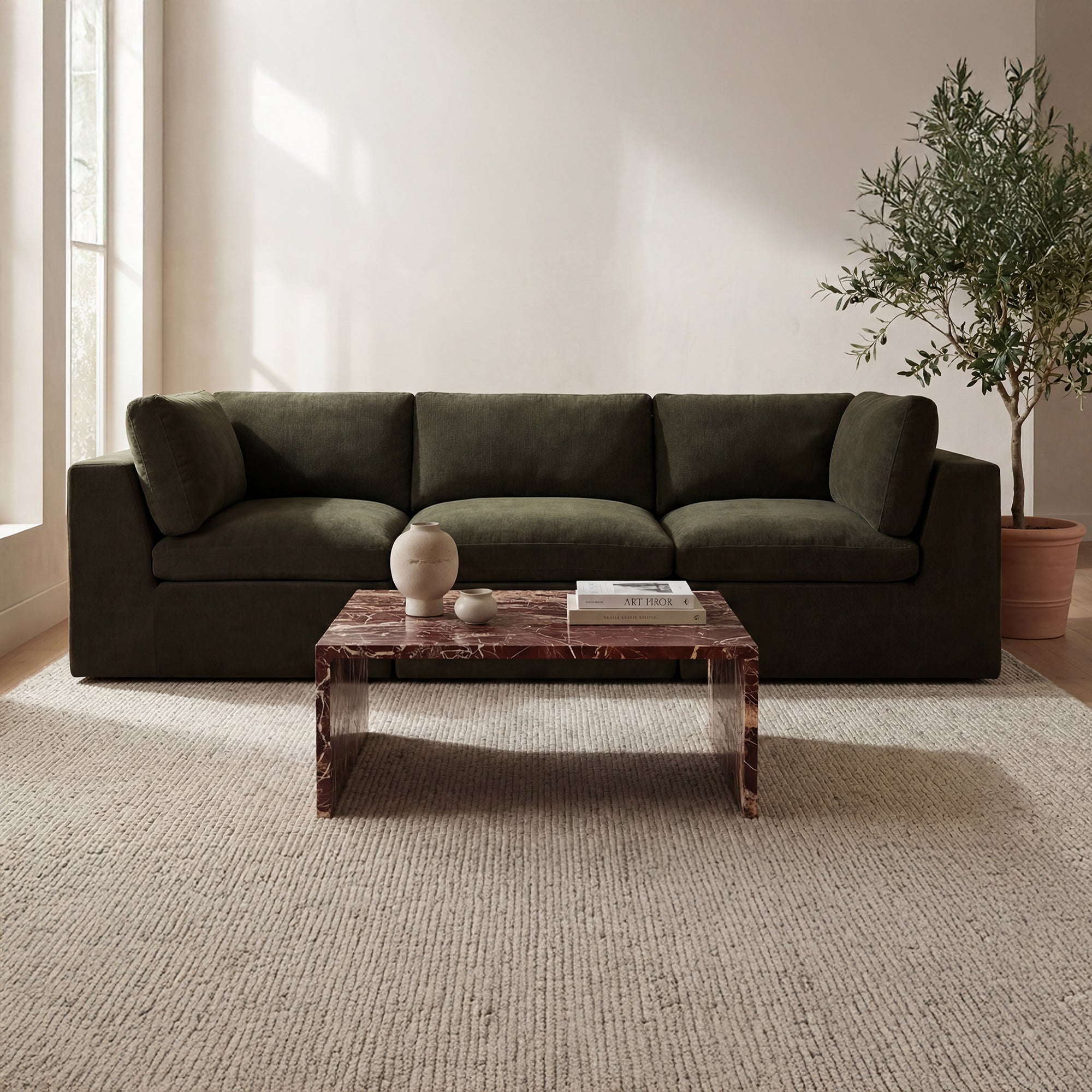 Cates Modular Sofa Dark Green