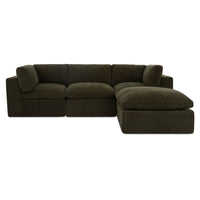 Cates Lounge Modular Sectional Dark Green
