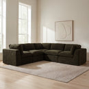Cates Classic L Modular Sectional Dark Green