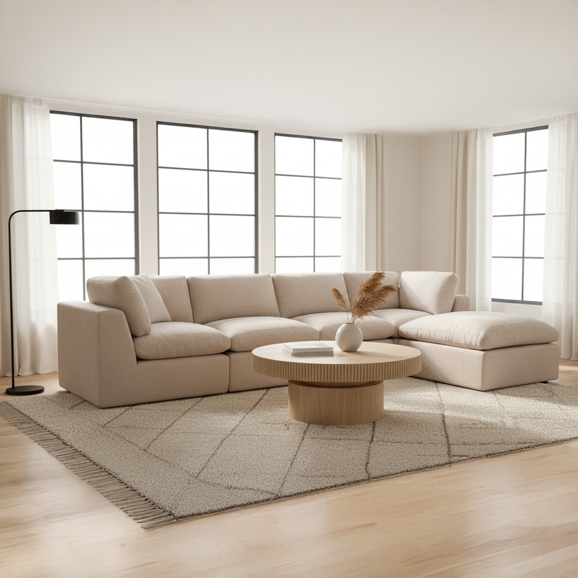Cates Classic L Modular Sectional Pebble