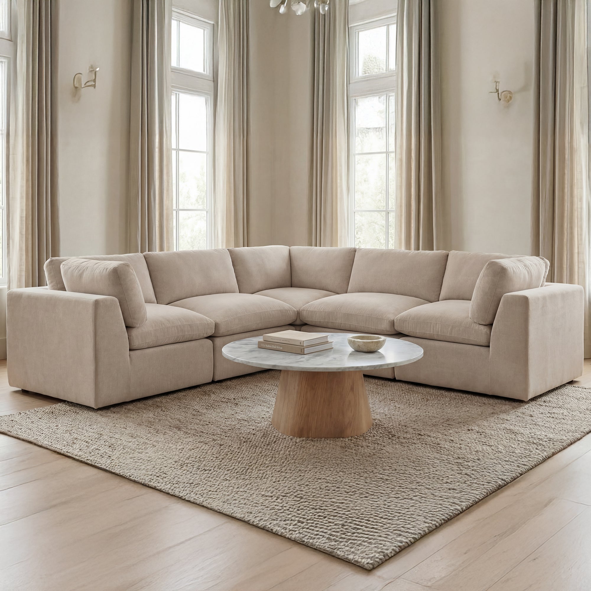 Cates Classic L Modular Sectional Pebble