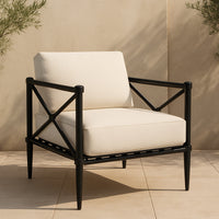 Willow Outdoor Accent Chair Cream