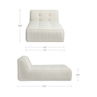 Sunseeker Outdoor Chaise Brown Stripe