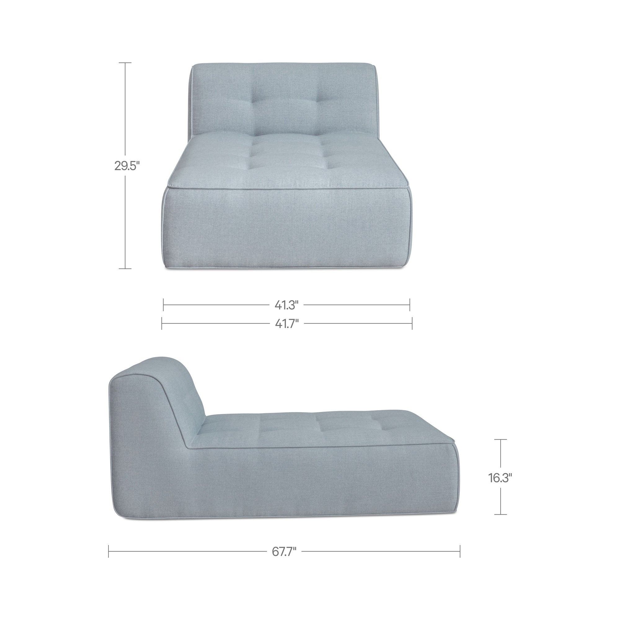 Sunseeker Outdoor Chaise Light Blue