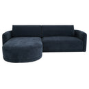 Emmy Sectional Dark Blue Left