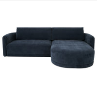 Emmy Sectional Dark Blue Right