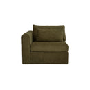 Swift Left Arm Facing Chair Dark Green