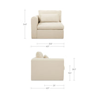 Swift Left Arm Facing Chair Light Beige