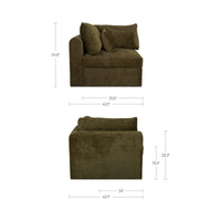 Swift Corner Chair Dark Green