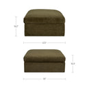 Swift Storage Ottoman Dark Green